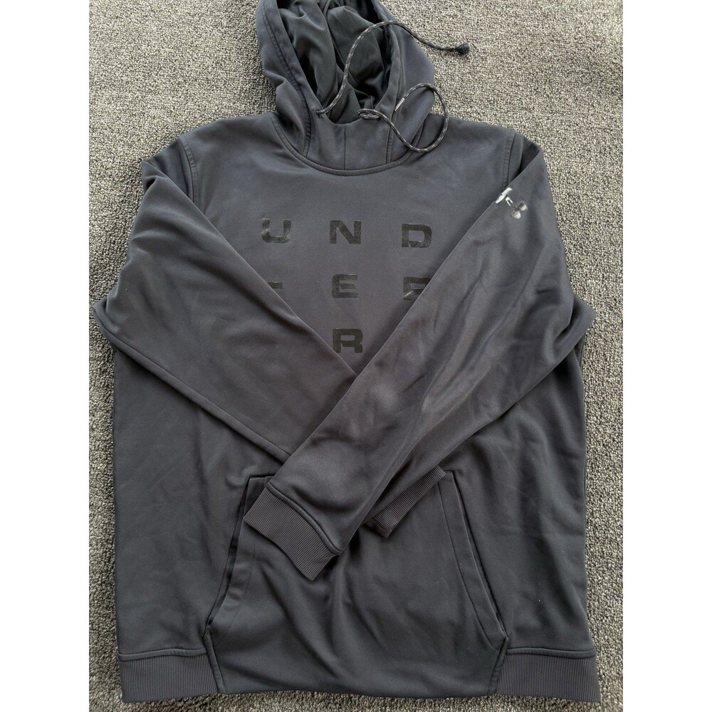 Under Armour Men's Size XL UA Hustle‎ Fleece Hoodie Black